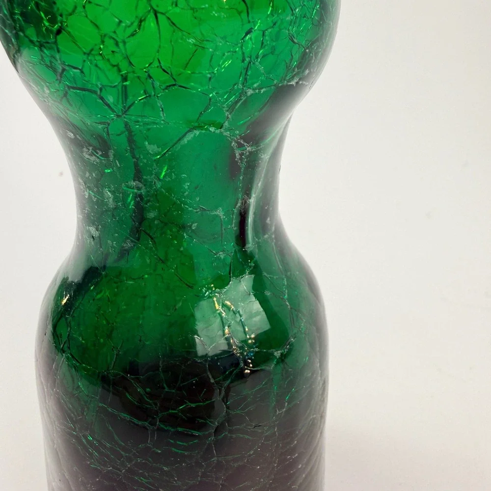 Indiana Handcraft/Greenwich Flintcraft Kingston Green Decanter 13.25
